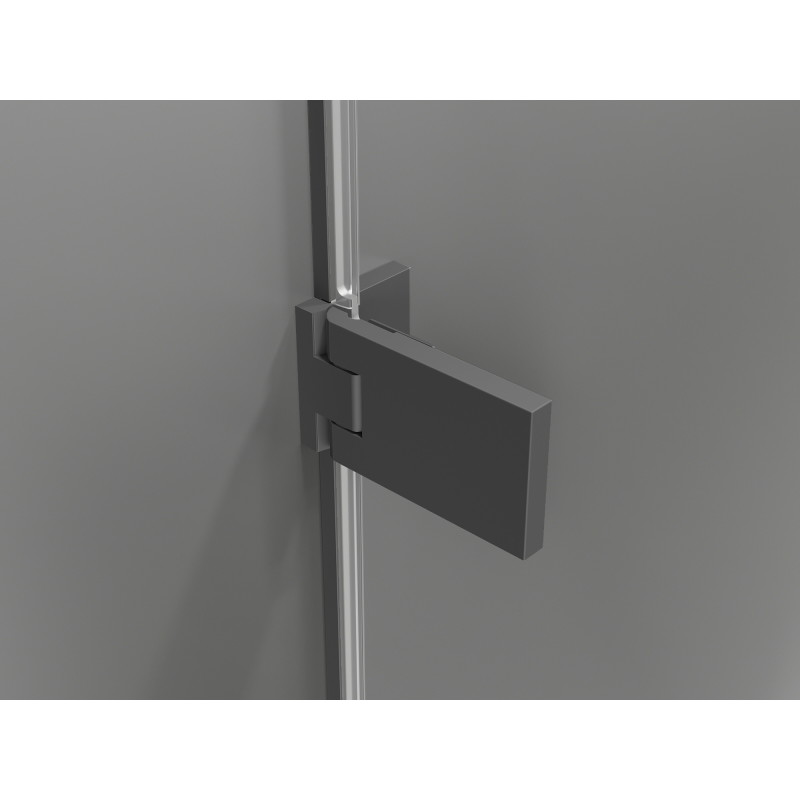 Mexen Lunar-F L kabina prysznicowa składana lewa 100 x 100 cm, transparent, gun metal - 836L-100-100-95-00-L