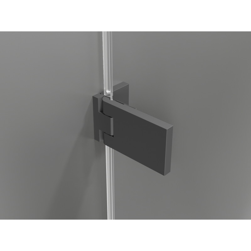 Mexen Lunar-F L kabina prysznicowa składana lewa 100 x 100 cm, transparent, gun metal - 836L-100-100-95-00-L
