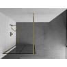 Mexen Kioto dušisein Walk-in 80 x 200 cm, must ruudustik 8 mm, kuldne - 800-080-101-50-77