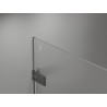 Mexen Lunar-F L kabina prysznicowa składana lewa 100 x 100 cm, transparent, gun metal - 836L-100-100-95-00-L