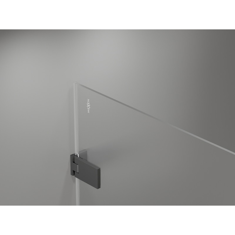 Mexen Lunar-F L kabina prysznicowa składana lewa 100 x 100 cm, transparent, gun metal - 836L-100-100-95-00-L