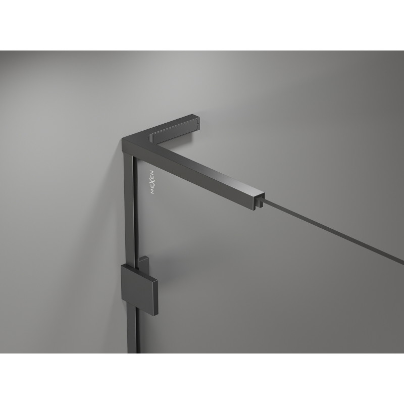 Mexen Lunar-F L kabina prysznicowa składana lewa 100 x 100 cm, transparent, gun metal - 836L-100-100-95-00-L