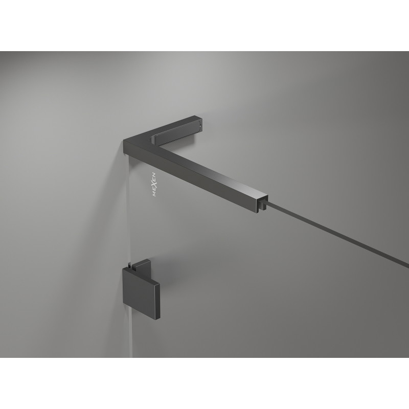 Mexen Lunar-F L kabina prysznicowa składana lewa 100 x 100 cm, transparent, gun metal - 836L-100-100-95-00-L