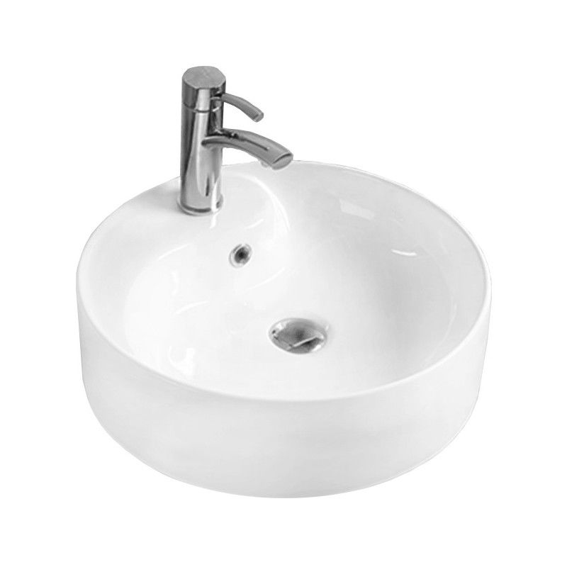 Mexen Lila umivalnik nadpulten 46 x 46 cm, bel - 21824600