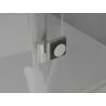 Mexen Lunar-F L cabine de douche pliante gauche 75 x 70 cm, transparent, nickel brossé - 836L-075-070-97-00-L