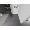 Mexen Kioto paroi de douche Walk-in 90 x 200 cm, grille noire 8 mm, or - 800-090-101-50-77