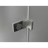 Mexen Lunar-F L cabine de douche pliante gauche 80 x 70 cm, transparent, nickel brossé - 836L-080-070-97-00-L