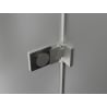 Mexen Lunar-F L cabine de douche pliante gauche 80 x 70 cm, transparent, nickel brossé - 836L-080-070-97-00-L