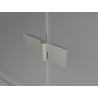 Mexen Lunar-F L cabine de douche pliante gauche 80 x 70 cm, transparent, nickel brossé - 836L-080-070-97-00-L