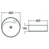 Mexen Lila countertop sink 46 x 46 cm, white - 21824600
