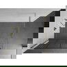 Mexen Kioto douchewand Walk-in 110 x 200 cm, zwart rooster 8 mm, goud - 800-110-101-50-77