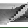 Mexen Kioto+ Duschwand mit Regal Walk-in 110 x 200 cm, Schwarz kariert, Chrom - 800-110-121-01-77