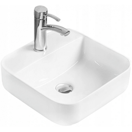 Mexen Silvia lavabo de sobreponer 39 x 39 cm, blanco - 21863900