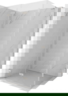 Mexen Lunar-F L faltbare Duschkabine links 100 x 90 cm, transparent, gebürsteter Nickel - 836L-100-090-97-00-L