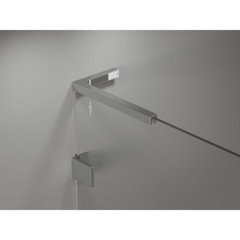 Mexen Lunar-F L cabine de douche pliante droite 75 x 70 cm, transparent, chrome - 836L-075-070-01-00-P