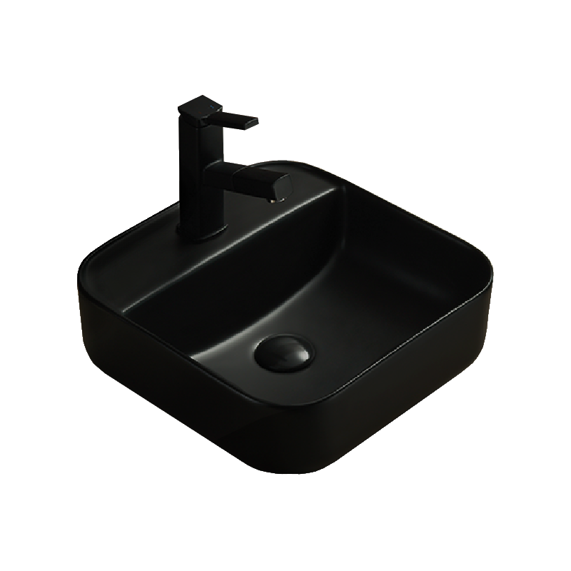 Mexen Silvia lavabo à poser 39 x 39 cm, noir mat - 21863985
