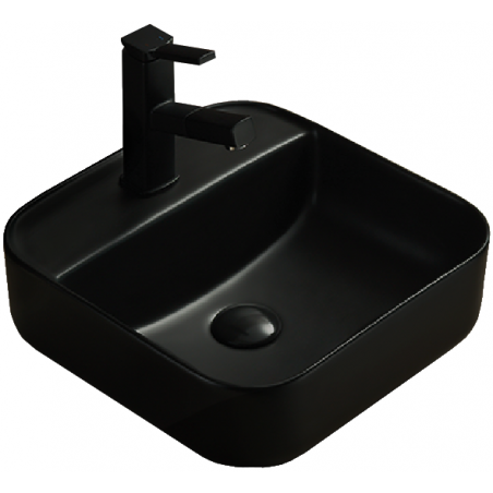 Mexen Silvia lavabo à poser 39 x 39 cm, noir mat - 21863985
