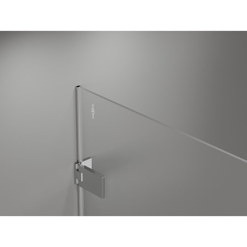 Mexen Lunar-F L foldable shower cabin right 95 x 80 cm, transparent, chrome - 836L-095-080-01-00-P