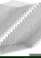 Mexen Lunar-F L cabina doccia pieghevole destra 100 x 80 cm, trasparente, cromo - 836L-100-080-01-00-P