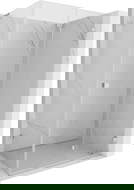 Mexen Lunar-F L Faltdusche rechts 100 x 90 cm, transparent, Chrom - 836L-100-090-01-00-P