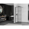Mexen Kioto dušisein Walk-in 70 x 200 cm, must ruudustik 8 mm, must - 800-070-101-70-77