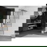 Mexen Kioto douchewand Walk-in 80 x 200 cm, zwart raster 8 mm, zwart - 800-080-101-70-77