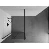 Mexen Kioto tuš pregrada Walk-in 90 x 200 cm, crna mreža 8 mm, crna - 800-090-101-70-77