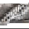 Mexen Lunar-F L faltbare Duschkabine rechts 85 x 80 cm, transparent, weiß - 836L-085-080-20-00-P