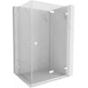 Mexen Lunar-F L cabine de douche pliante droite 90 x 80 cm, transparent, blanc - 836L-090-080-20-00-P