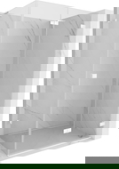 Mexen Lunar-F L klappbare Duschkabine rechts 90 x 80 cm, transparent, weiß - 836L-090-080-20-00-P