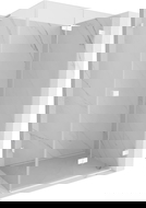 Mexen Lunar-F L cabine de duche dobrável direita 100 x 80 cm, transparente, branca - 836L-100-080-20-00-P