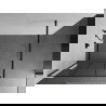Mexen Kioto Duschwand Walk-in 120 x 200 cm, schwarzes Gitter 8 mm, schwarz - 800-120-101-70-77