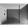 Mexen Kioto panel de ducha Walk-in 120 x 200 cm, cuadrícula negra 8 mm, negro - 800-120-101-70-77