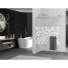Mexen Kioto+ dušisein riiuliga Walk-in 80 x 200 cm, valge muster, kroom - 800-080-121-01-85