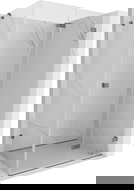 Mexen Lunar-F Faltduschkabine rechts 85 x 80 cm, transparent, Gun Metal - 836-085-080-95-00-P