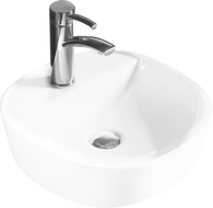 Mexen Zita Aufsatzwaschbecken 40 x 40 cm, weiß - 21874000