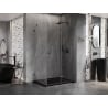 Mexen Lunar-F kabina prysznicowa składana prawa 95 x 80 cm, transparent, gun metal - 836-095-080-95-00-P
