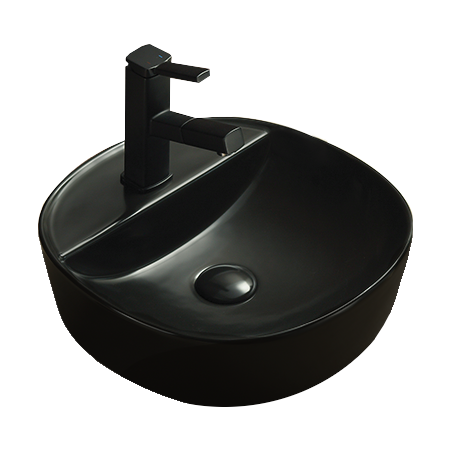 Mexen Zita countertop washbasin 40 x 40 cm, matte black - 21874085