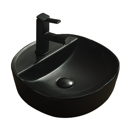 Mexen Zita Tischwaschbecken 40 x 40 cm, schwarz matt - 21874085