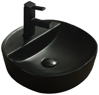 Mexen Zita lavabo da appoggio 40 x 40 cm, nero opaco - 21874085
