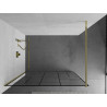 Mexen Kioto dušisein Walk-in 120 x 200 cm, must muster 8 mm, kuldne - 800-120-101-50-78