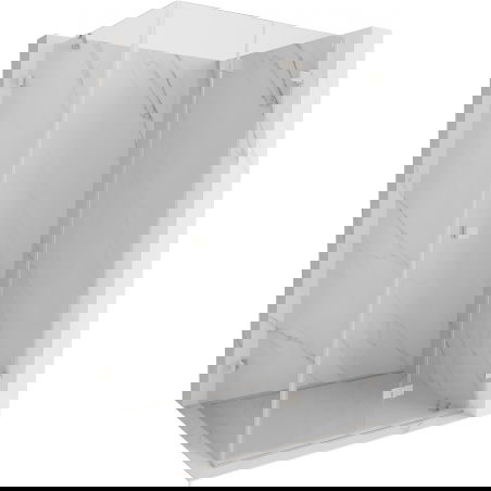 Mexen Lunar-F opvouwbare douchecabine rechts 85 x 70 cm, transparant, geborsteld nikkel - 836-085-070-97-00-P