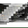 Mexen Kioto douchewand Walk-in 130 x 200 cm, zwart patroon 8 mm, goud - 800-130-101-50-78