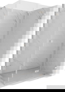 Mexen Lunar-F Duschkabine klappbar rechts 85 x 80 cm, transparent, gebürsteter Nickel - 836-085-080-97-00-P