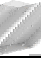 Mexen Lunar-F fällbar duschkabin höger 100 x 90 cm, transparent, borstad nickel - 836-100-090-97-00-P