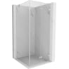 Mexen Lunar-F folding shower cabin right 100 x 100 cm, transparent, brushed nickel - 836-100-100-97-00-P