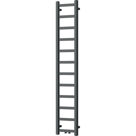 Mexen Bolt kupaonski radijator 1500 x 300 mm, 295 W, crni - W126-1500-300-00-70