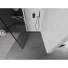 Mexen Kioto Duschwand Walk-in 90 x 200 cm, schwarzes Muster 8 mm, schwarz - 800-090-101-70-78
