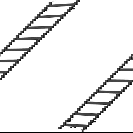 Mexen Bolt badkamerradiator 1500 x 400 mm, 342 W, zwart - W126-1500-400-00-70