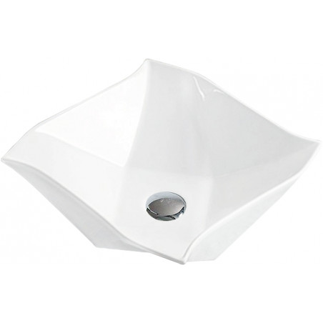 Mexen Elvira opbouwwastafel 42 x 42 cm, wit - 21894200
